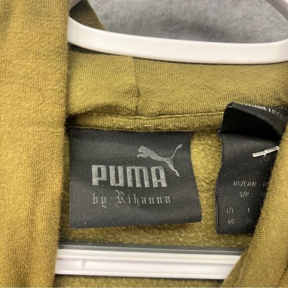 Fenty X Puma by Rihanna Hoodie Sweatshirt Oversized Green Embroidered‎ Size S - Picture 5 of 12